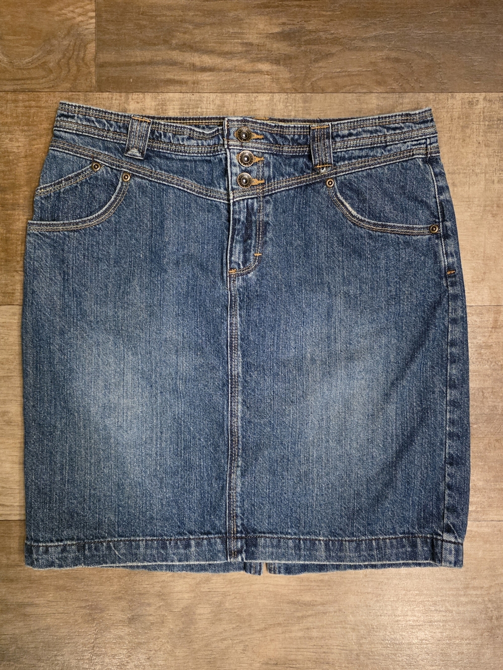 Vintage Canyon River Blues Denim Mini Skirt Size 8P 100% Cotton